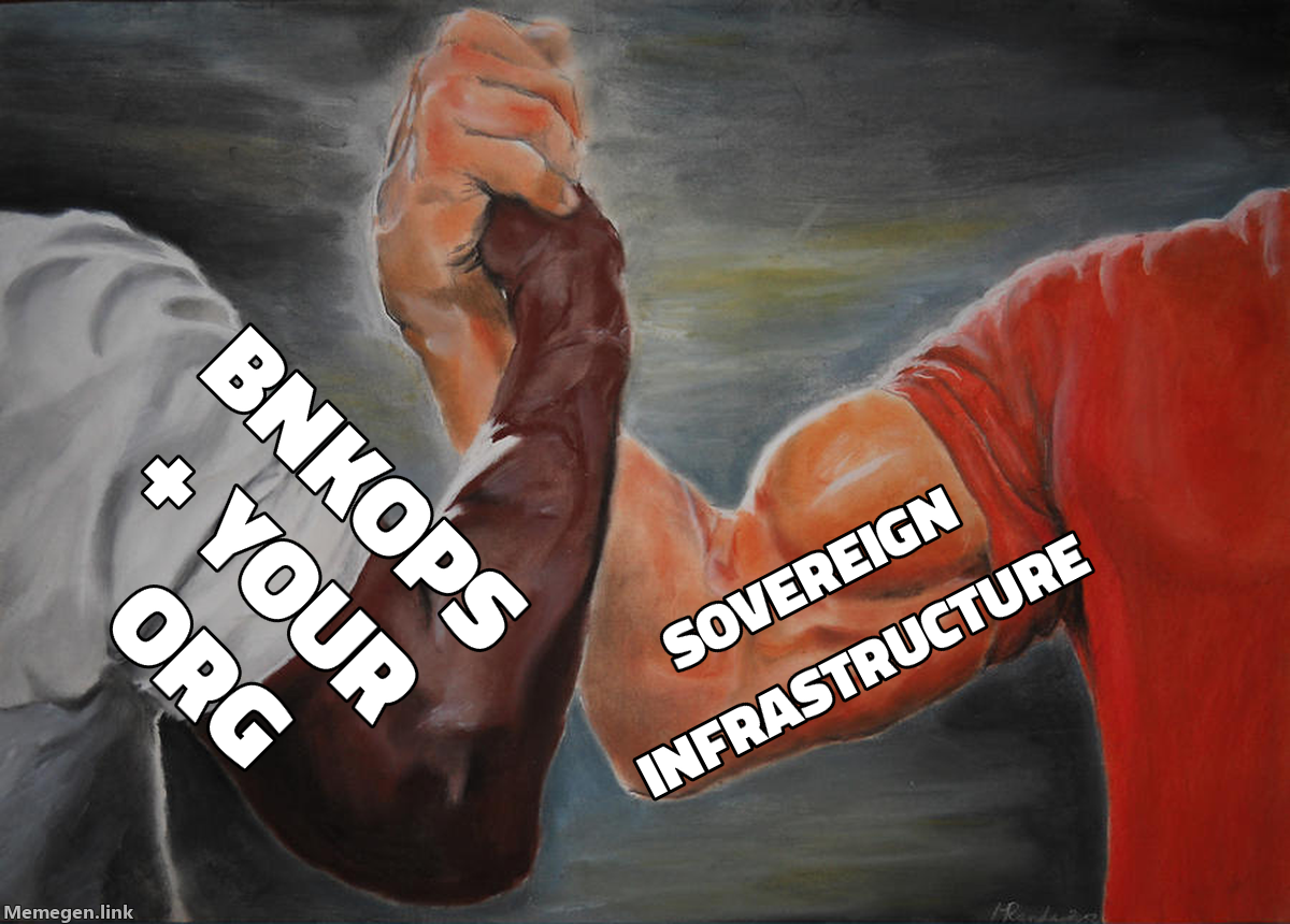 Epic handshake — BNKops + your org × sovereign infrastructure